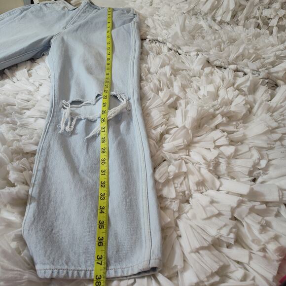 WRANGLER DISTRESSED HIGH WAISTED JEANS LITA WOMEN SIZE 10 BUTTONFLY  LIGHT WASH - Picture 17 of 17